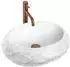 Rea Mika Aufsatzwaschbecken Cloudy White, Steinoptik 50x38x15cm (REA-U3584)