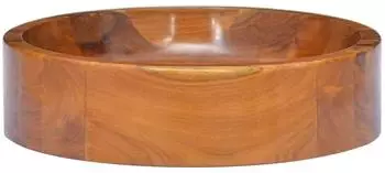 vidaXL Waschbecken Massivholz Teak &Oslash;40x10cm (326159)