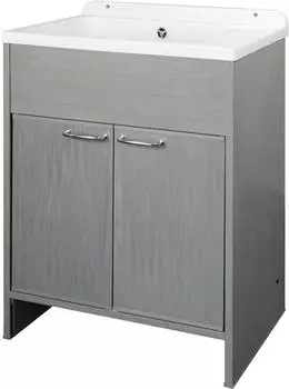 Negrari Pancrazio Waschbecken platzsparend PVC Eiche 55&times;34cm (5005PKCR)