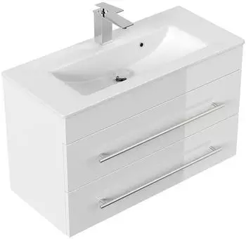 Posseik Portus 800 SlimLine Waschplatz 80cm, weiß hochglanz
