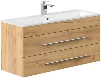 Posseik Portus 1000 SlimLine Badmöbel-Set 100cm, eiche gold