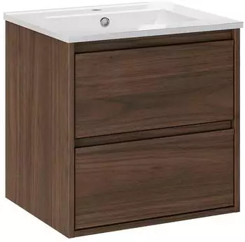 Comad Edm&eacute; Waschtischunterschrank 50cm, dunkles Holz