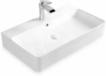 Stilform Berlin Aufsatzwaschbecken Keramik 70x42cm weiß (K427)