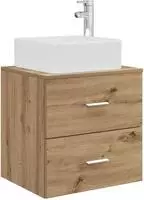 vidaXL Wandmontierte Waschtisch Artisan-Eiche 53 x 34,5 x 63 cm