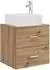 vidaXL Hänge-Waschtischunterschrank Artisan Oak, Holzwerkstoff, 53x35x80cm, 2 Schubladen
