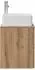 vidaXL Hänge-Waschtischunterschrank Artisan Oak, Holzwerkstoff, 53x35x80cm, 2 Schubladen