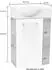 Fackelmann SBC Waschtisch mit Unterschrank, Keramik/Holzwerkstoff, eiche braun, 45,5cm (542)