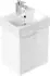 Posseik Cubi Slimline Badmöbel-Set Gäste-WC 40cm weiß Hochglanz SoftClose (PE00005X000002DE)