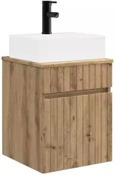 vidaXL Wandmontiertes Waschbeckenunterschrank mit Becken 39x41x62,5cm