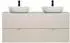 Lomado DURANGO-56 Doppelwaschtisch 120cm, 4 Schubladen, kaschmir matt (LA56-DURANGO-56-SET53)