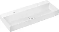 hansgrohe Xevolos E Waschtisch 120 x 48 cm mit 2 Hahnl&ouml;chern ohne &Uuml;berlauf,