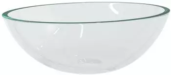 vidaXL Waschbecken Glas 50x37x14cm, transparent (345237)