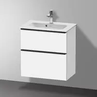 Duravit ME by Starck Waschtisch 63 x 40 cm, mit &Uuml;berlauf, mit 1 Hahnloch,