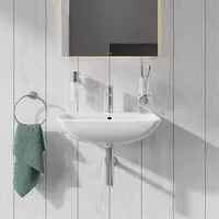 Duravit ME by Starck Waschtisch 55 x 44 cm, mit &Uuml;berlauf, mit 1 Hahnloch,