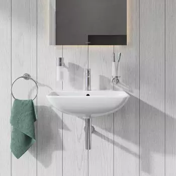 Duravit Me by Starck Wandwaschtisch 550mm, 1 Hahnloch, mit &Uuml;berlauf (233555AA00)