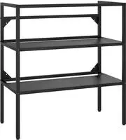 vidaXL Badezimmer Waschtischgestell Schwarz 79x38x83 cm Eisen