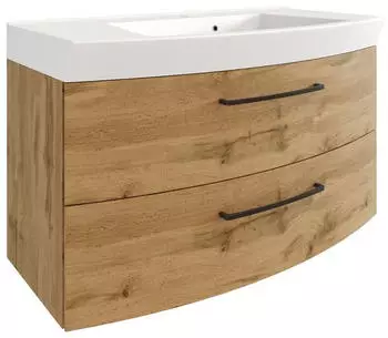 Held Manchester Waschtischkombi eichefarben, h&auml;ngend, 2 Schubladen, 100x59x50cm (000307014402)