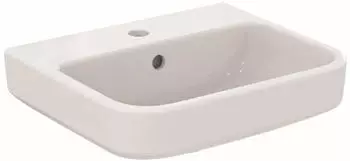 Ideal Standard i.life B Handwaschbecken 45cm, 1 Hahnloch, mit &Uuml;berlauf (T461001)