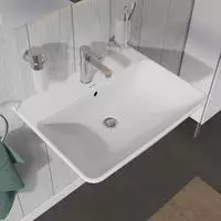 Duravit ME by Starck Waschtisch 65 x 49 cm, mit &Uuml;berlauf, mit 1 Hahnloch,