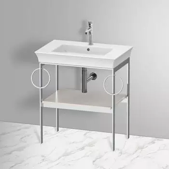 Duravit White Tulip Metallkonsole bodenstehend 684x450x760mm (WT4546B3939)