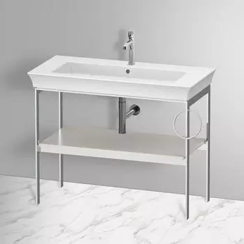 Duravit White Tulip Metallkonsole bodenstehend 984x450x760mm, nordic wei&szlig; seidenmatt (WT4544R3939)