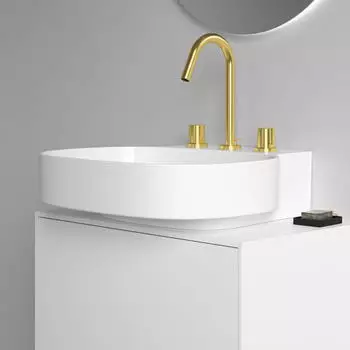 Ideal Standard Linda-X Waschtisch, 3 Hahnl&ouml;cher, ohne &Uuml;berlauf (T498601)