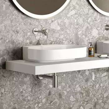 Ideal Standard Linda-X Waschtisch ohne Hahnloch, ohne &Uuml;berlauf (T4990MA)