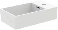 Ideal Standard Extra Handwaschbecken 45 cm, Hahnbank rechts, 1 Hahnloch, mit