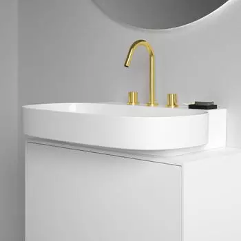 Ideal Standard Linda-X Waschtisch 3 Hahnl&ouml;cher ohne &Uuml;berlauf (T499201)