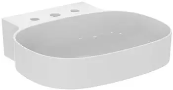 Ideal Standard Linda-X Waschtisch, 3 Hahnl&ouml;cher, ohne &Uuml;berlauf, 500x480mm (T439101)