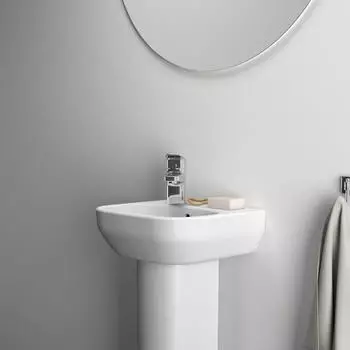 Ideal Standard i.life A Handwaschbecken 350mm, 1 Hahnloch links (T4515MA)