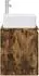 vidaXL Wandmontierter Waschtischunterschrank mit Tür, Holzwerkstoff, braun, 53x35x63cm