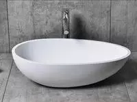 BERNSTEIN Aufsatzwaschbecken TWA65 aus hochwertigem Mineralguss Pure Acrylic &ndash;