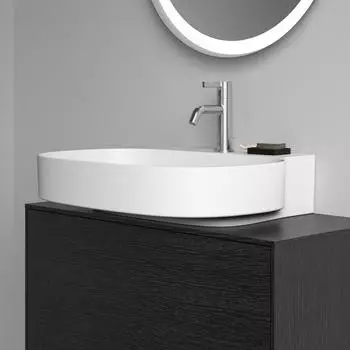 Ideal Standard Linda-X Wandwaschtisch 1 Hahnloch, ohne Überlauf, seidenweiß matt, 60cm (T4988V1)