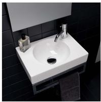 Geberit Handwaschbecken Preciosa II 40x28cm, Hahnl. re, ohne &Uuml;berlauf, wei&szlig;