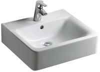 IS Waschtisch Connect Cube, 1Hl., m.&Uuml;l., 500x460x175mm, Wei&szlig;