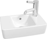 Geberit Renova Compact Handwaschbecken 400 mm x 250 mm mit Hahnloch rechts mit