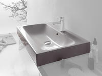 Geberit iCon Waschtisch 75 cm ohne Hahnloch, Badkeramik, 124078600, wei&szlig;