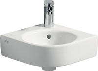 Geberit Renova Compact Eckhandwaschbecken 32 cm, Badkeramik, 276132000, wei&szlig;