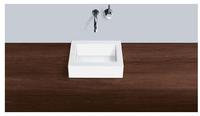 Alape AB.Q325. 1 Aufsatzwaschtisch 3300000000 32,5 x 32,5 cm, weiss, ohne Hahnloch