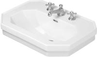 Duravit 1930 Waschtisch 70 &times; 50 Cm Mit &Uuml;berlauf Und Hahnlochbank,