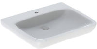Geberit Waschtisch Renova Comfort 65x55cm, BF, m Hahnl., o. &Uuml;L, we.