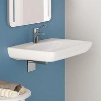 Geberit Waschtisch Renova Comfort 55x55cm, BF, m Hahnl., o. &Uuml;L, we.