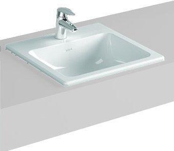 VitrA Bad S20 wei&szlig; 50x45cm &Uuml;L HL mittig (5464B003-0001)