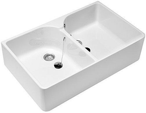 Villeroy & Boch O.novo Doppelspülbecken 79,5 x 50 cm Sanitärporzellan