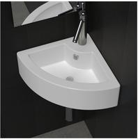 vidaXL Waschbecken mit &Uuml;berlauf 45 x 32 x 12,5 cm Wei&szlig;