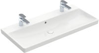 Villeroy & Boch Avento Schrankwaschtisch 100 x 47 cm, mit 2 Hahnl&ouml;chern, mit