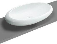 Vitra Istanbul Aufsatzwaschtisch B: 85,5 T: 51 cm weiß, mit VitrAclean 4446B403-0016