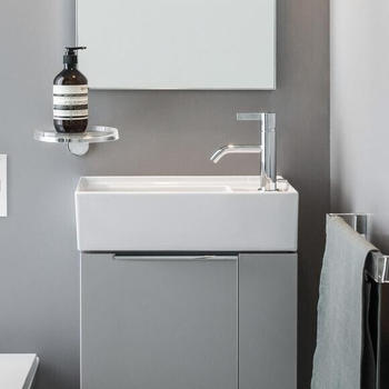 Laufen Kartell 46 / 28 cm, mit verdecktem Ablauf wei&szlig;, mit Clean Coat und 1 Hahnloch (H8153344001111)