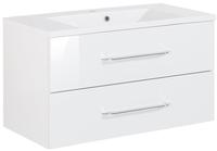 Fackelmann - B.clever Waschtischset 90cm Korpusfarbe: Wei&szlig; Matt